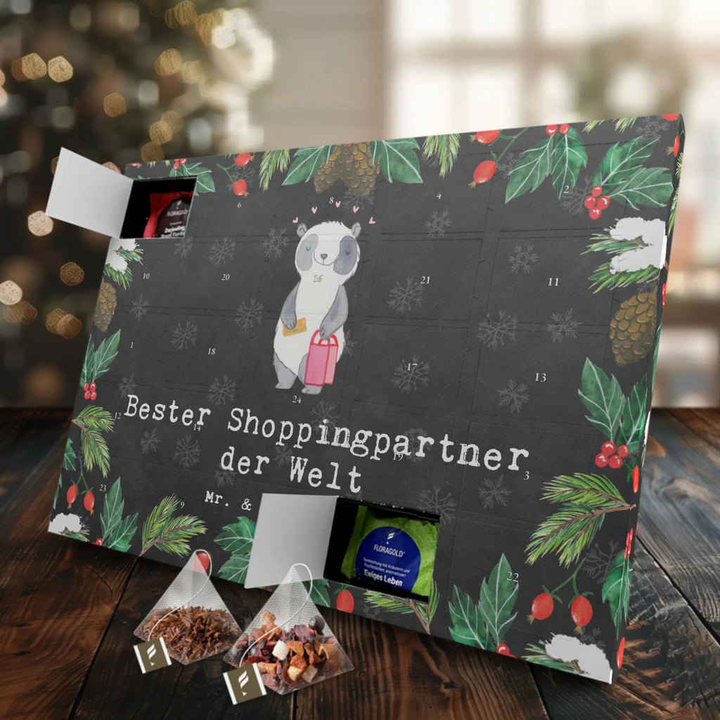  Panda Najlepszy partner zakupowy na świecie Adventskalender mit Tee, Adventskalender, Tee Adventskalender, Geschenkidee, Geschenk, Schenken, Mitbringsel, Geburtstag, Geburtstagsgeschenk, für, Danke, Dankeschön, Bedanken, Freude machen, Geschenktipp, Shoppen, Shopping-Queen, Shopping, Bester, Queen, Partner, Freundin, Bff, Begleitung, Freund, Einkaufen, Shoppingpartner
