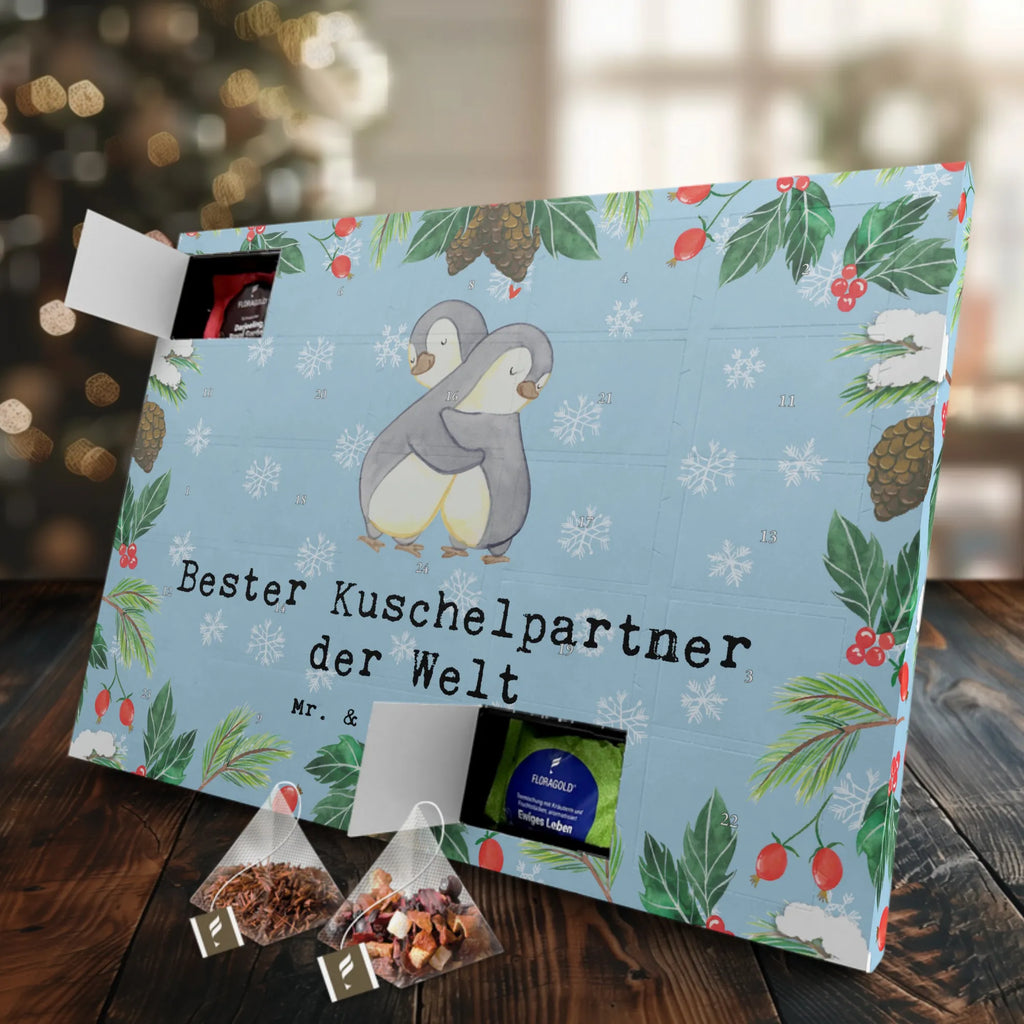  penguin Best cuddle partner in the world Tee Adventskalender, Adventskalender mit Tee, Adventskalender, Geschenkidee, Geschenk, Schenken, Mitbringsel, Geburtstag, Geburtstagsgeschenk, für, Danke, Dankeschön, Bedanken, Freude machen, Geschenktipp, Hochzeitstag, Verliebt, Freund, Ehemann, Liebe, Ehepartner, Ehefrau, Kuschelpartner, Bett, Freundin, Kuscheln, Lebenspartner, Partner
