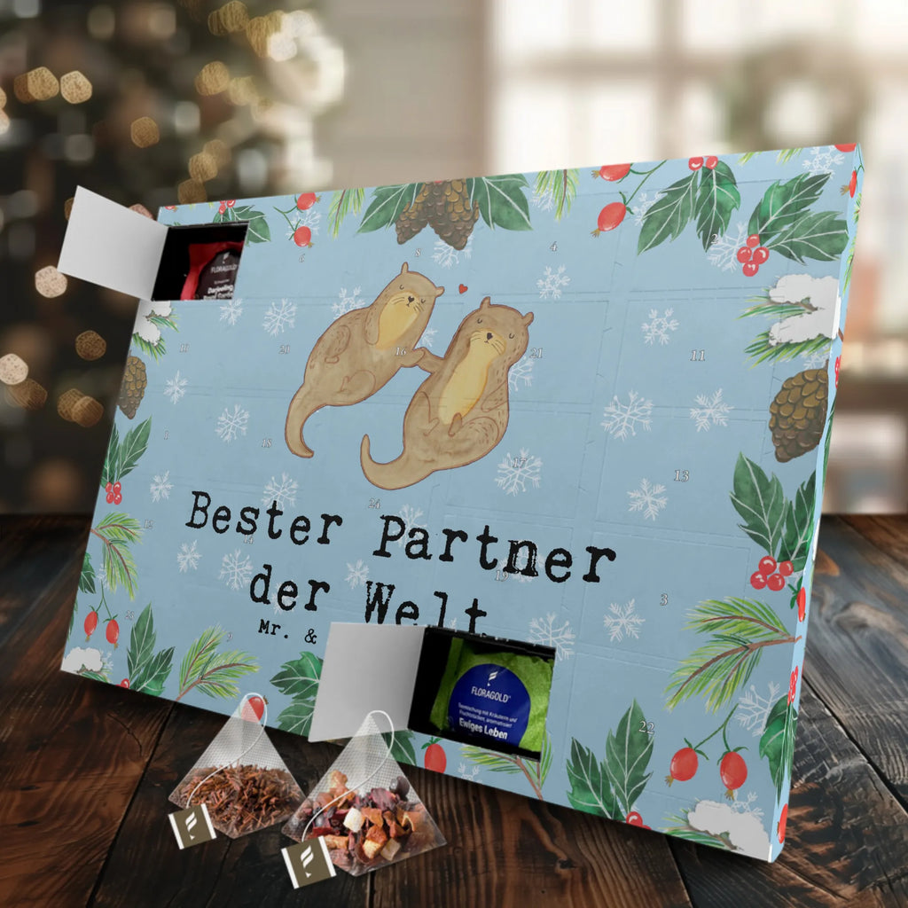Tee Adventskalender Otter Bester Partner der Welt Adventskalender mit Tee, Tee Adventskalender, Adventskalender, Geschenkidee, Geschenk, Schenken, Mitbringsel, Geburtstag, Geburtstagsgeschenk, für, Danke, Dankeschön, Bedanken, Freude machen, Geschenktipp, Ehemann. Freundin, Frau, Ehepartner, Paar, Freund, Mann, Liebe, Partner, Lebensgefährte, Ehefrau