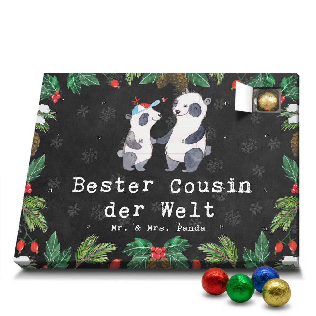 Chocolate advent calendar panda best cousin in the world gift, thank you, birthday present, giving, birthday, gift tip, make you happy, for, gift idea, kin, aunt&#39;s son, uncle&#39;s son