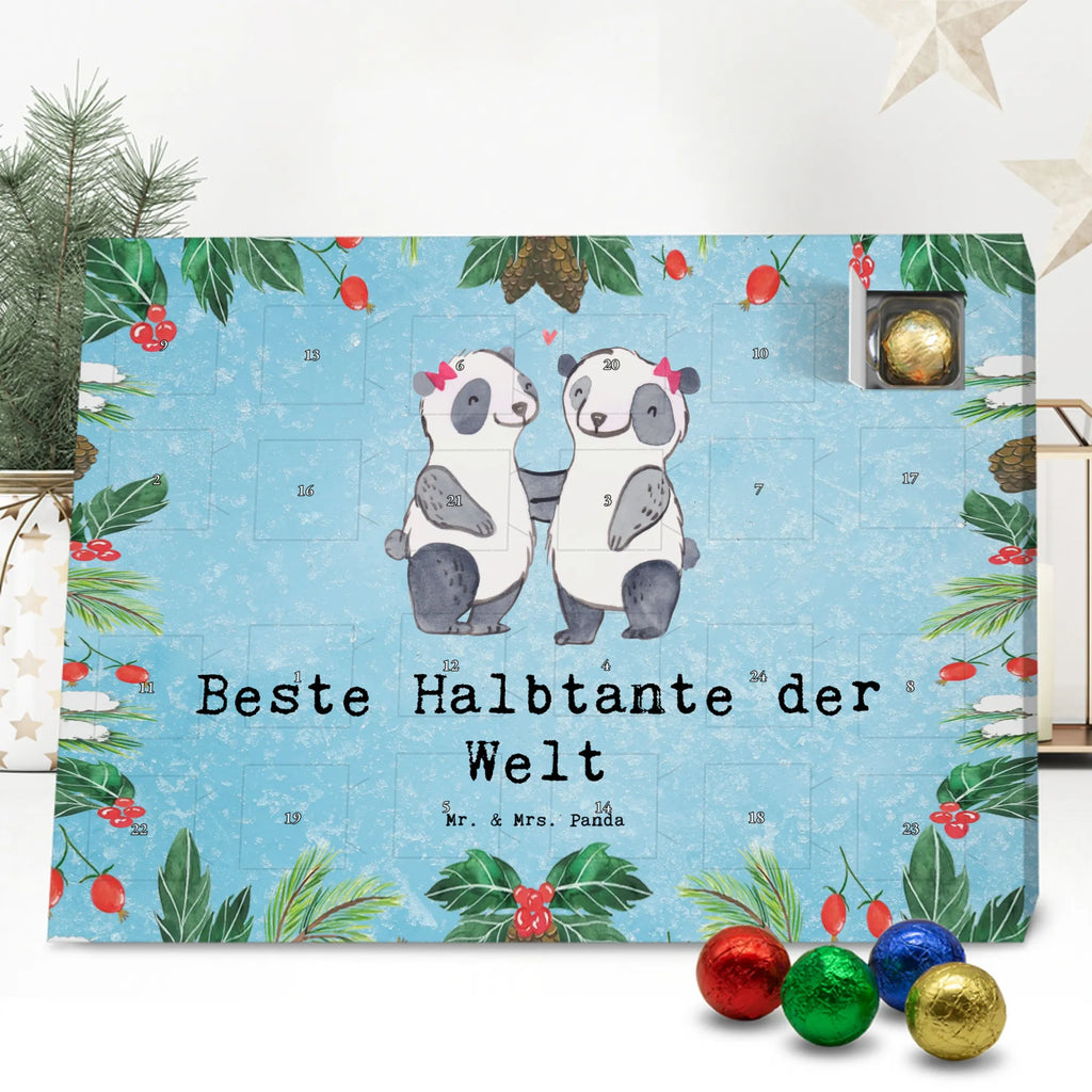 Chocolate advent calendar panda Best half-aunt in the world gift, thank you, birthday present, giving, birthday, gift tip, make you happy, for, gift idea, trifle, step aunt, aunt, Half aunt, step siblings, step, best aunt