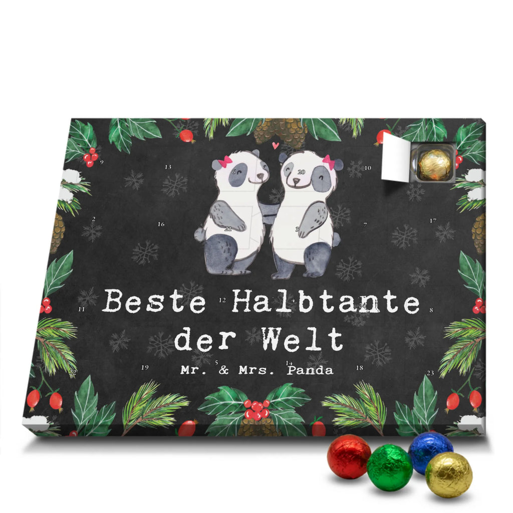 Chocolate advent calendar panda Best half-aunt in the world gift, thank you, birthday present, giving, birthday, gift tip, make you happy, for, gift idea, trifle, step aunt, aunt, Half aunt, step siblings, step, best aunt