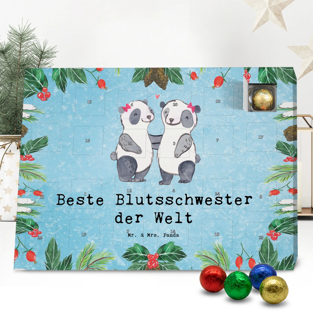 Chocolate advent calendar panda Best blood sister in the world gift, thank you, birthday present, giving, birthday, gift tip, make you happy, for, gift idea, Blood Siblings, Trifle, Blood Sister, Gift, Siblings, Best, Friend, Sisters, Daughter