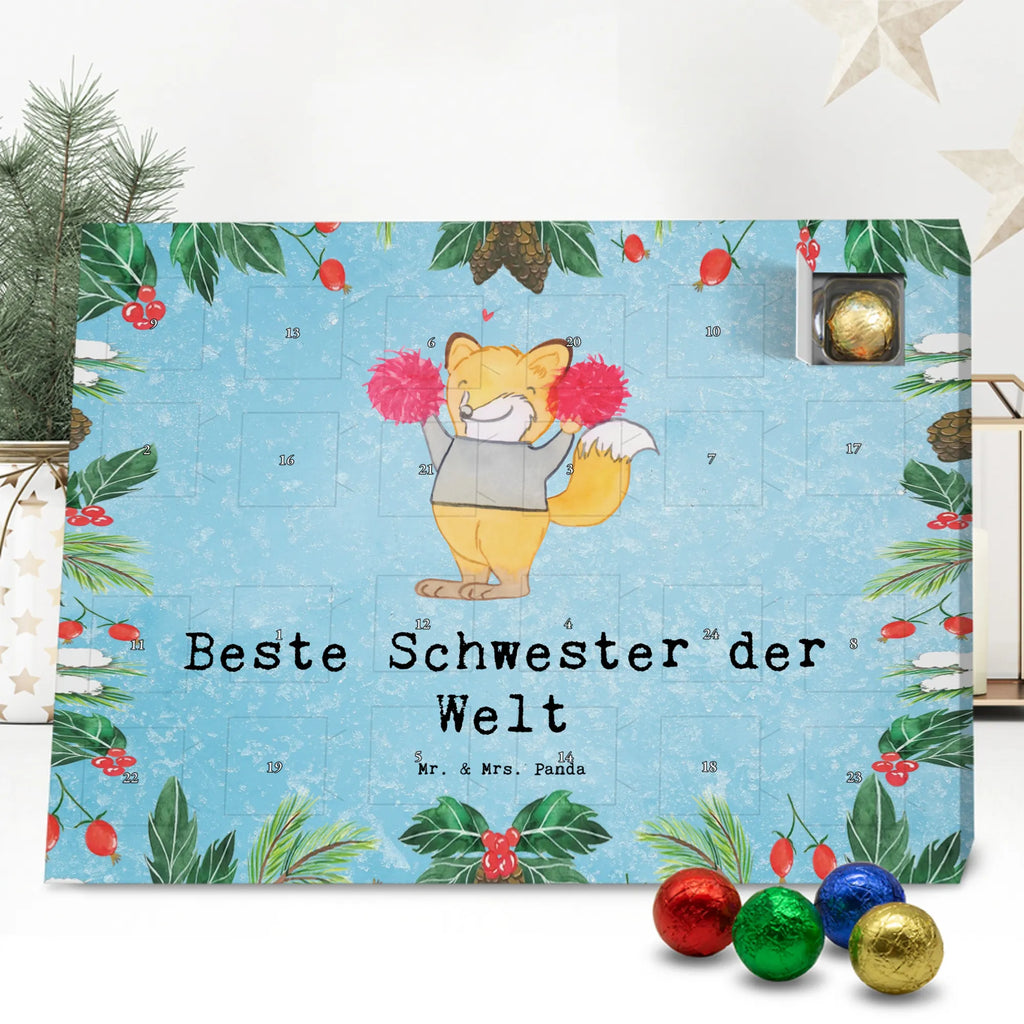 Chocolate advent calendar Fox best sister in the world gift, thank you, birthday present, giving, birthday, gift tip, make you happy, for, gift idea, Gift, Sibling, Trifle, Best, Daughter