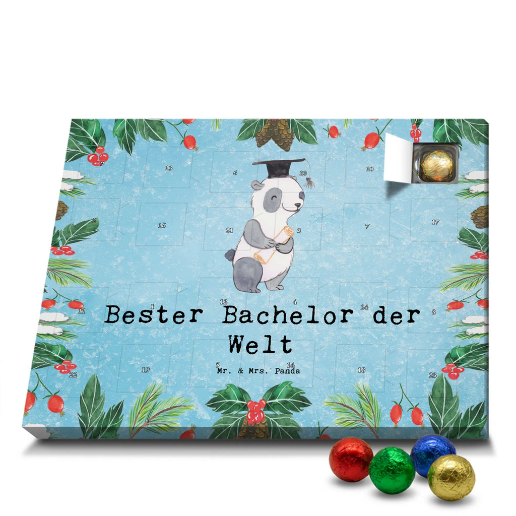 Chocolate advent calendar panda Best bachelor in the world gift, birthday, gift idea, birthday present, giving, thank you, for, make you happy, gift tip, graduation, students, son, college, humorous, model student, university, study, fun