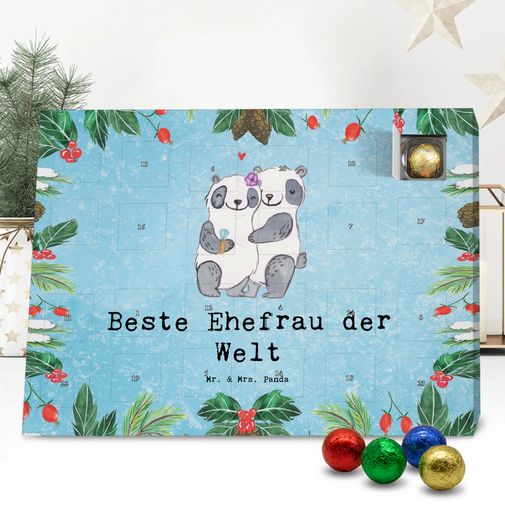  Panda Najlepsza żona na świecie Urodziny, Prezent, Dziękuję, Pomysł na prezent, dla, Wręczyć, Prezent urodzinowy, Podziękować, Upominek, Sprawić radość, Tip na prezent