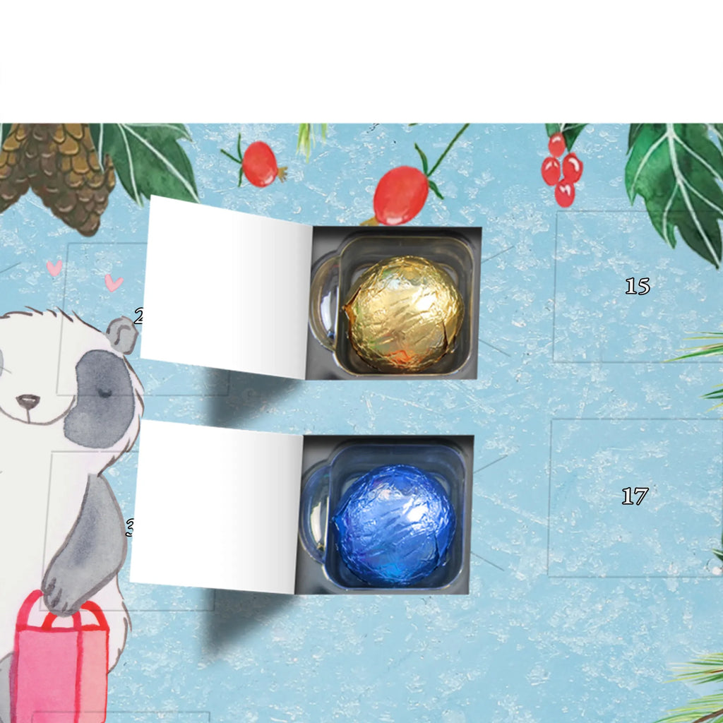 Chocolate advent calendar panda Best shopping partner in the world gift, birthday, gift idea, birthday present, giving, thank you, for, make you happy, gift tip, company, friend, girlfriend, shopping queen, Shopping partner, best