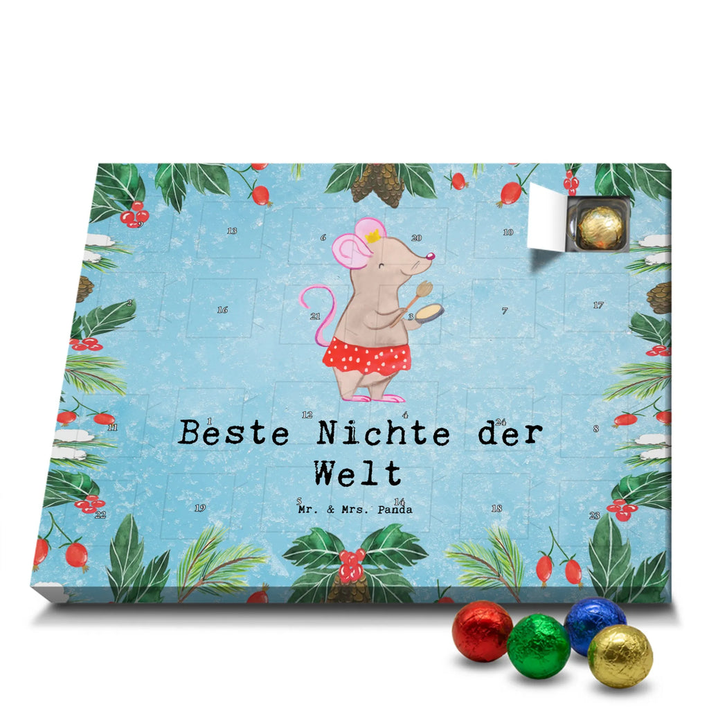 Chocolate advent calendar Mouse best niece in the world gift, birthday, gift idea, birthday present, giving, thank you, for, make you happy, gift tip, sister&#39;s daughter, godmother, uncle, christening, aunt, godchild, best, brother&#39;s daughter, godfather, Niece