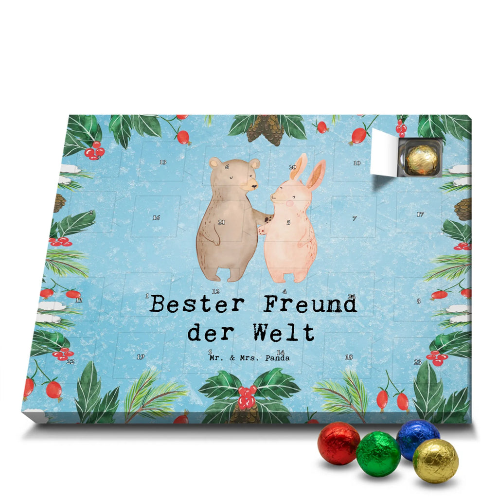 Chocolate advent calendar Hare best friend in the world gift, thank you, birthday present, giving, birthday, gift tip, make you happy, for, gift idea, mate, significant other, favorite person, friend, heart, husband