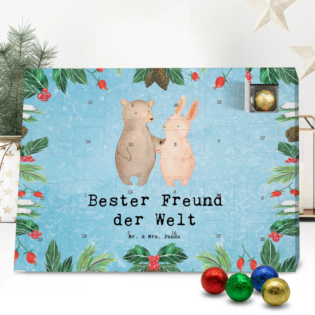 Chocolate advent calendar Hare best friend in the world gift, thank you, birthday present, giving, birthday, gift tip, make you happy, for, gift idea, mate, significant other, favorite person, friend, heart, husband