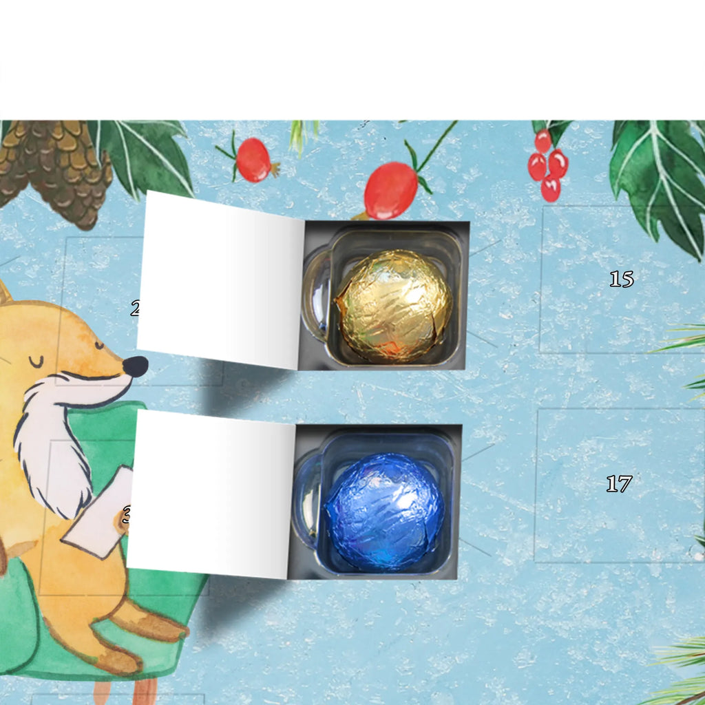 Chocolate advent calendar Fox Best listener in the world gift, birthday, gift idea, birthday present, giving, thank you, for, make you happy, gift tip, listening ear, friend, helpful, help, Listener