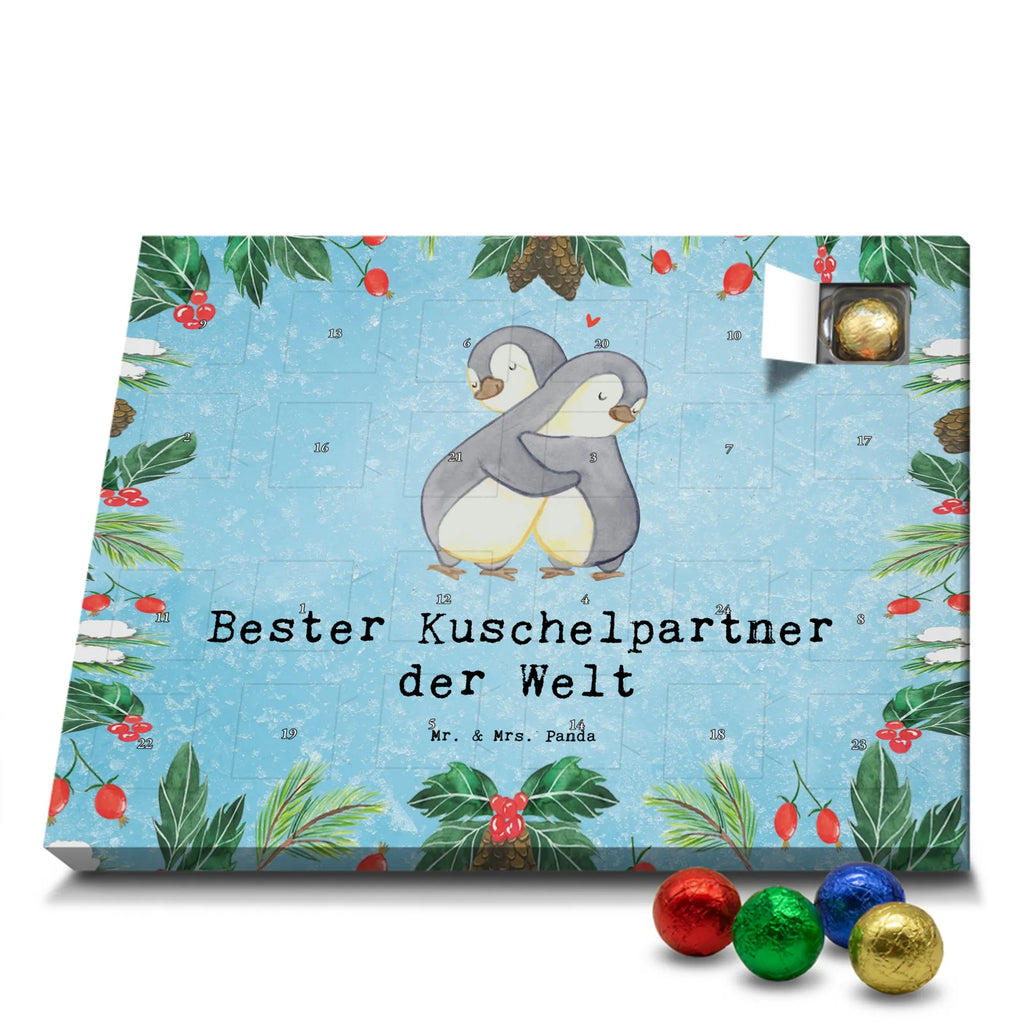 Chocolate advent calendar penguin Best cuddle partner in the world gift, birthday, gift idea, birthday present, giving, thank you, for, make you happy, gift tip, Life Partner, In Love, Cuddle, Husband, Boyfriend, Wedding Anniversary, Netflix, Spouse, Girlfriend, Wife, Bed, Cuddle Partner