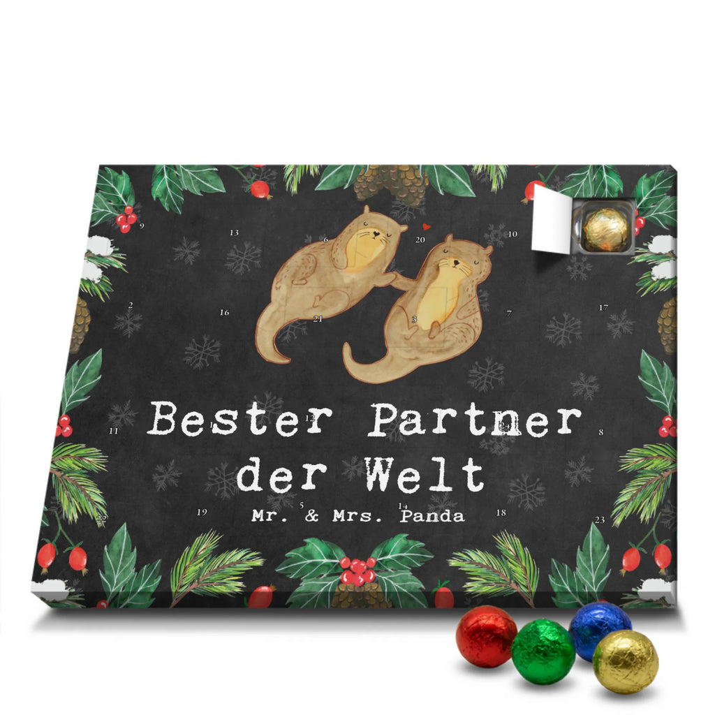 Chocolate advent calendar otter Best partner in the world gift, birthday, gift idea, birthday present, giving, thank you, for, make you happy, gift tip, couple, Wife, Spouse, Husband. Girlfriend, Woman, significant other, boyfriend, Man