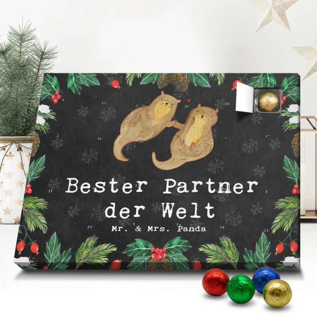Chocolate advent calendar otter Best partner in the world gift, birthday, gift idea, birthday present, giving, thank you, for, make you happy, gift tip, couple, Wife, Spouse, Husband. Girlfriend, Woman, significant other, boyfriend, Man
