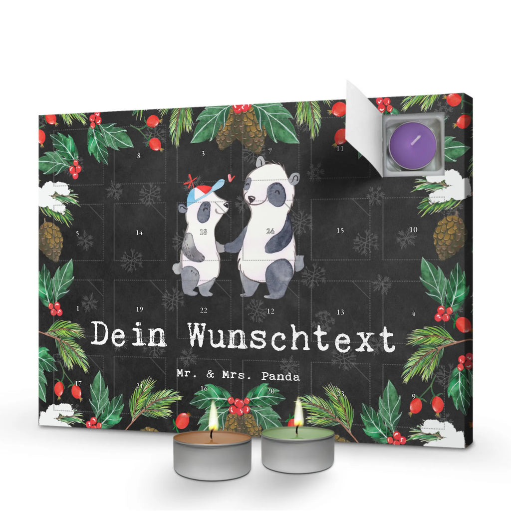 Personalisierter Duftkerzen Adventskalender Panda Bester Vater der Welt Personalisierter Duftkerzen Adventskalender, Geschenkidee, Geschenk, Schenken, Mitbringsel, Geburtstag, Geburtstagsgeschenk, für, Danke, Dankeschön, Bedanken, Freude machen, Geschenktipp, Geschenk Vater, Vater, Papi, Paps, Kleinigkeit, Papa, Familie, Dad, Daddy, Vati, Eltern, Mann, Bester