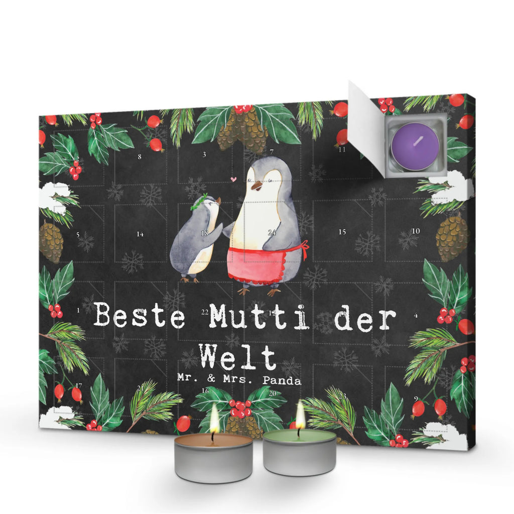 Scented candle advent calendar penguin Best mom in the world for, thank you, gift, giving, birthday, birthday present, gift idea, souvenir, make you happy, gift tip, Ma, Best Mom, Best, Son, Daughter, Mother, Super Mom, Thank You, Mother&#39;s Day, Mutti, Mommy, Mama