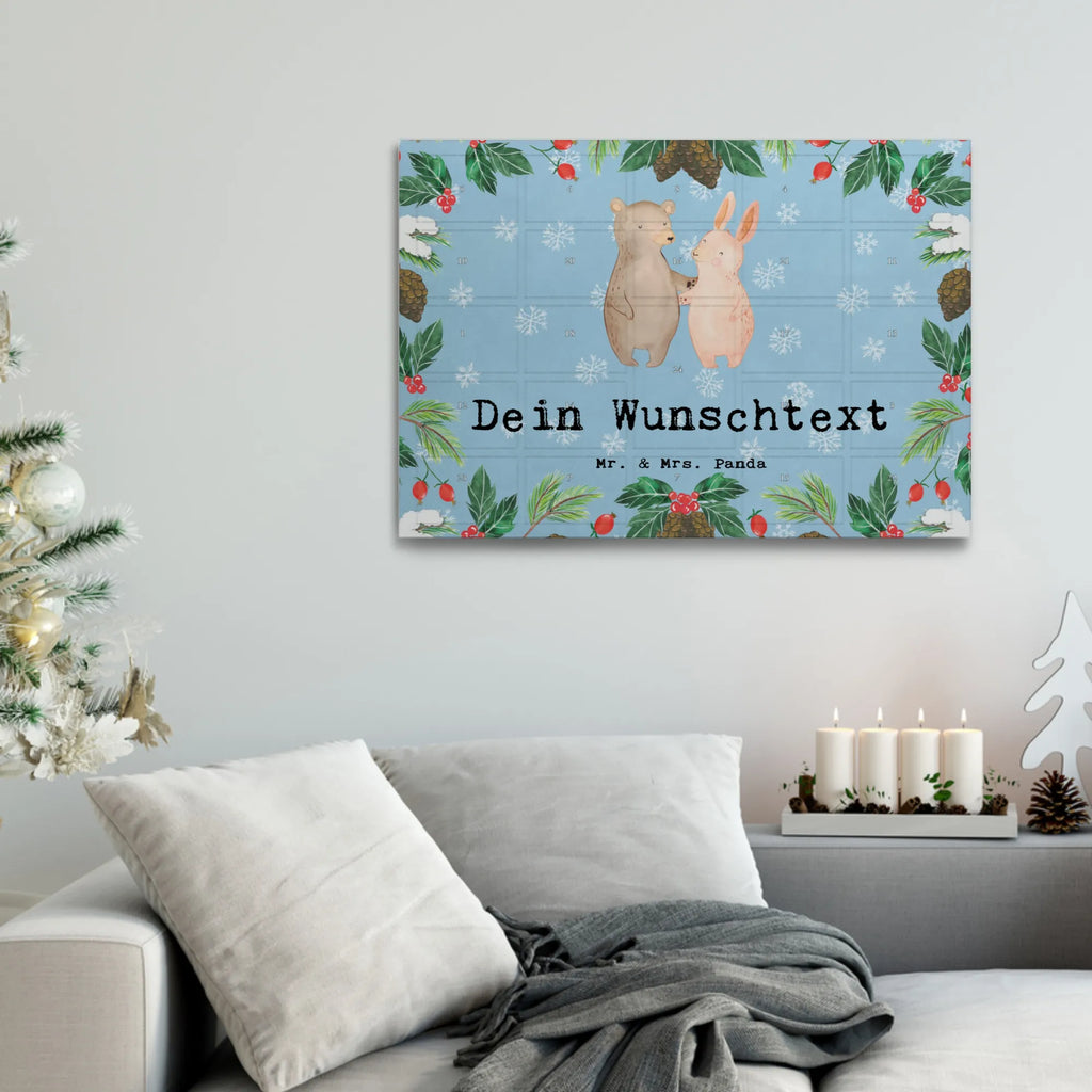 Personalisierter Tee Adventskalender Hase Beste Freunde der Welt Personalisierter Tee Adventskalender, Geschenkidee, Geschenk, Schenken, Mitbringsel, Geburtstag, Geburtstagsgeschenk, für, Danke, Dankeschön, Bedanken, Freude machen, Geschenktipp, Kumpel, Freunde, Freund, Bae, Clique, Freundschaft, Best Friends, Freundin, Bff