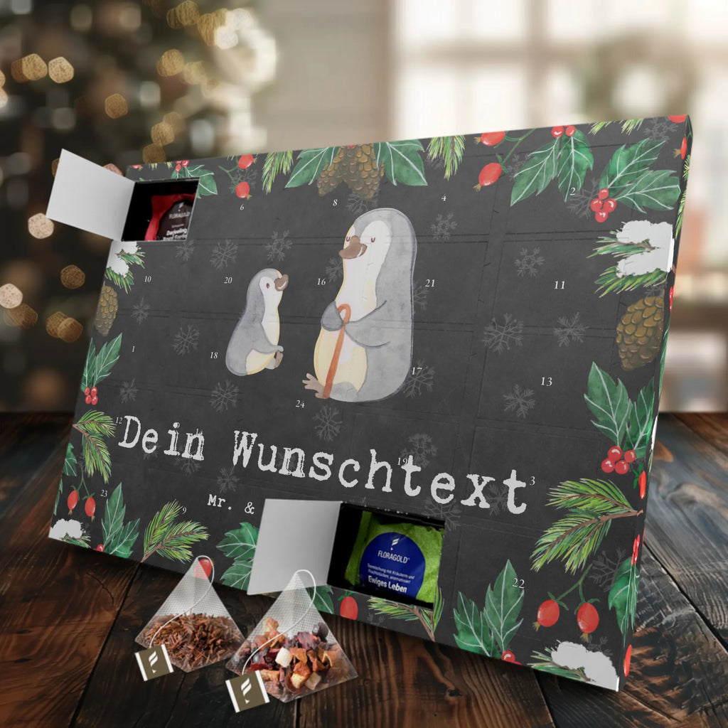 Personalisierter Tee Adventskalender Pinguin Bester Großvater der Welt Personalisierter Tee Adventskalender, Geschenkidee, Geschenk, Schenken, Mitbringsel, Geburtstag, Geburtstagsgeschenk, für, Danke, Dankeschön, Bedanken, Freude machen, Geschenktipp, Enkelkind, Opa, Enkel, Bester, Großvater, Kleinigkeit, Großeltern, Grossvater, Oppi, Enkelin, Oppa, Opi. Großpapa