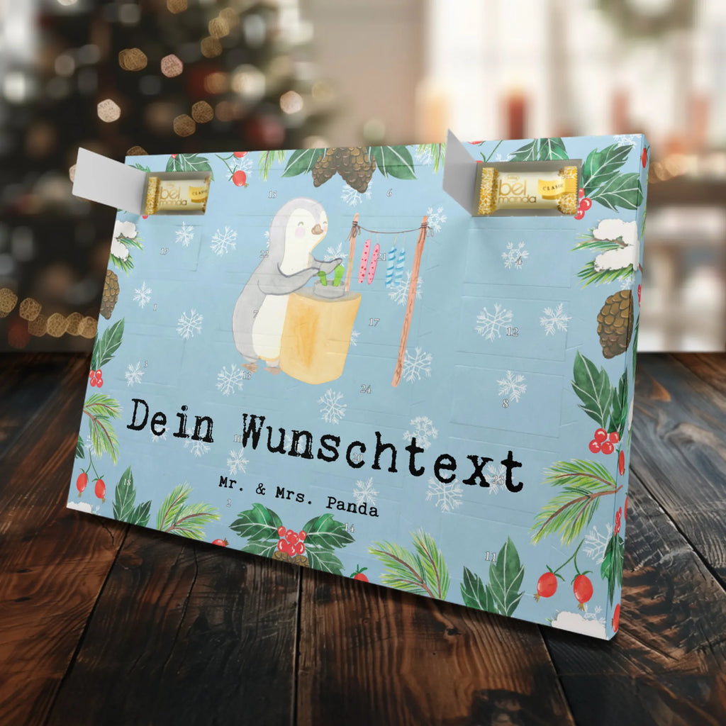 Personalisierter Marzipan Adventskalender Pinguin Kerzenziehen Personalisierter Marzipan Adventskalender, Geschenk, Sport, Sportart, Hobby, Schenken, Danke, Dankeschön, Auszeichnung, Gewinn, Sportler, Kerzen ziehen. DIY, Deko basteln, Kerzenziehen