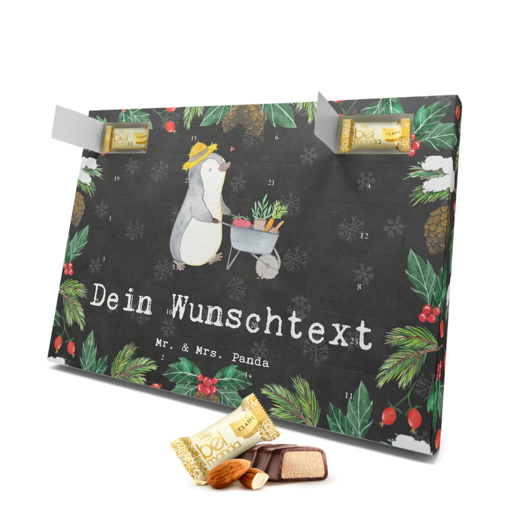 Personalisierter Marzipan Adventskalender Pinguin Gartenarbeit Personalisierter Marzipan Adventskalender, Geschenk, Sport, Sportart, Hobby, Schenken, Danke, Dankeschön, Auszeichnung, Gewinn, Sportler, Gartenpflege, Gartenarbeit, Urban gardening, Gärtnern