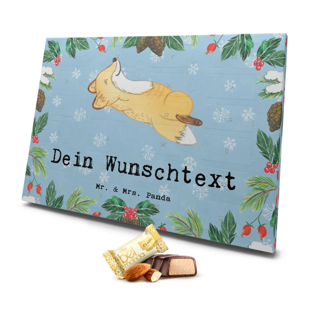 Personalisierter Marzipan Adventskalender Fuchs Crunches Personalisierter Marzipan Adventskalender, Geschenk, Sport, Sportart, Hobby, Schenken, Danke, Dankeschön, Auszeichnung, Gewinn, Sportler, Fitnessstudio, Crunches, Bauchpressen, Fitness