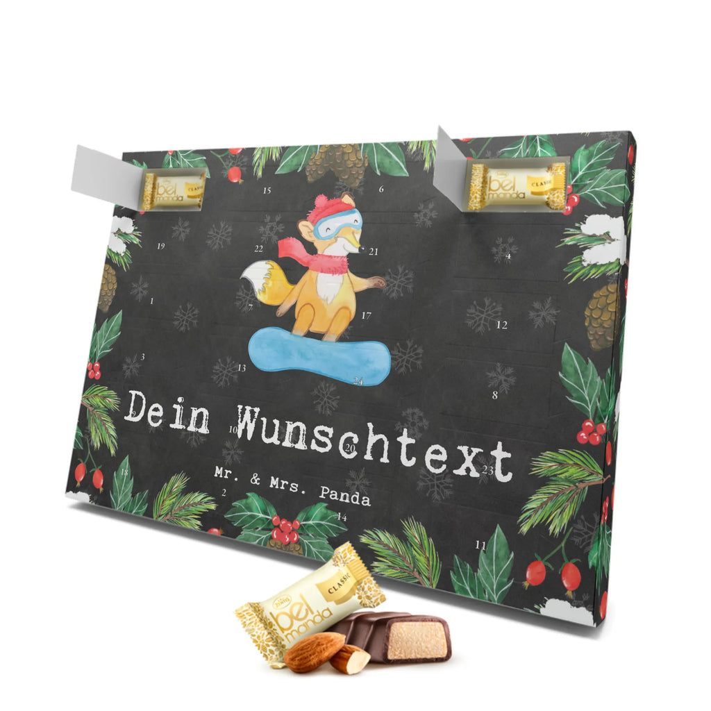 Personalisierter Marzipan Adventskalender Hase Snowboarden Personalisierter Marzipan Adventskalender, Geschenk, Sport, Sportart, Hobby, Schenken, Danke, Dankeschön, Auszeichnung, Gewinn, Sportler, Snowboardschule, Wintersport, Winterurlaub, snowboarden, Snowboard