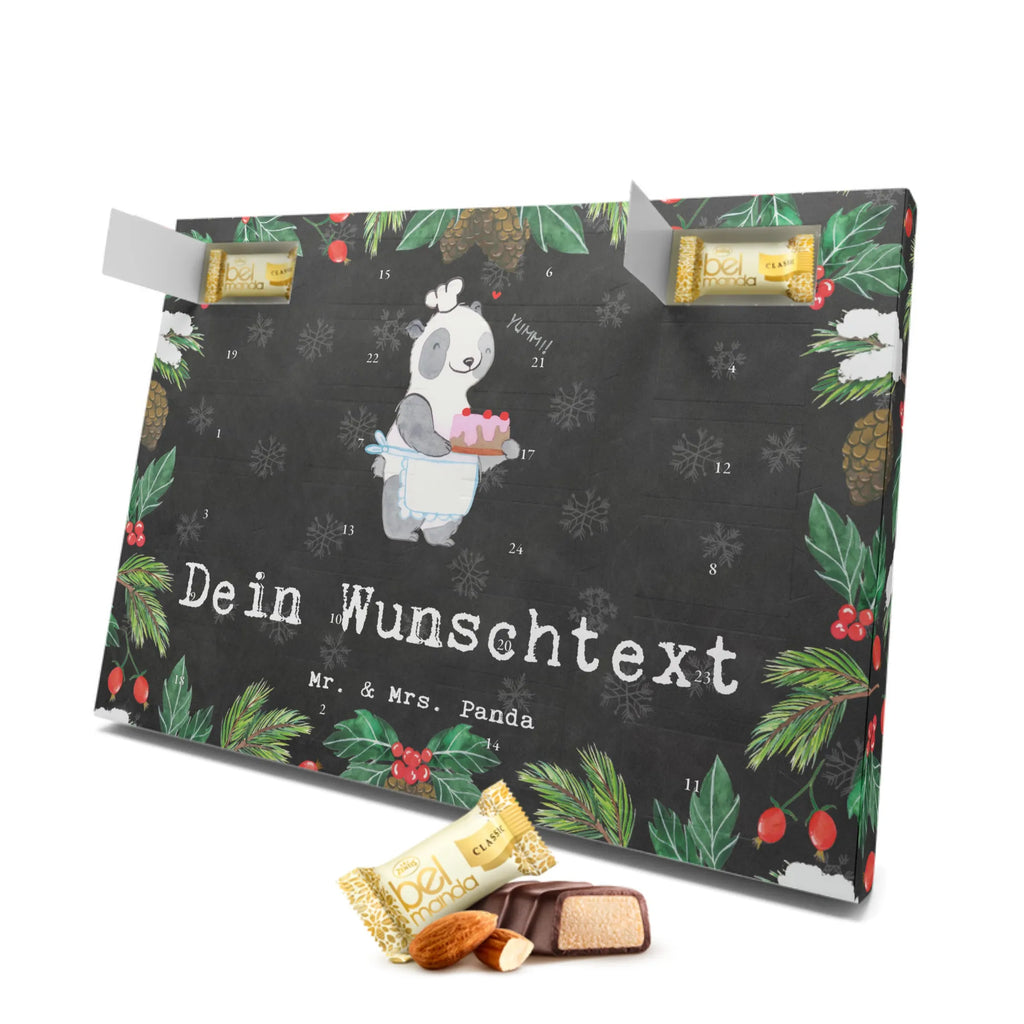 Personalisierter Marzipan Adventskalender Panda Backen Personalisierter Marzipan Adventskalender, Geschenk, Sport, Sportart, Hobby, Schenken, Danke, Dankeschön, Auszeichnung, Gewinn, Sportler, Kuchen backen, backen, Hobbybäcker