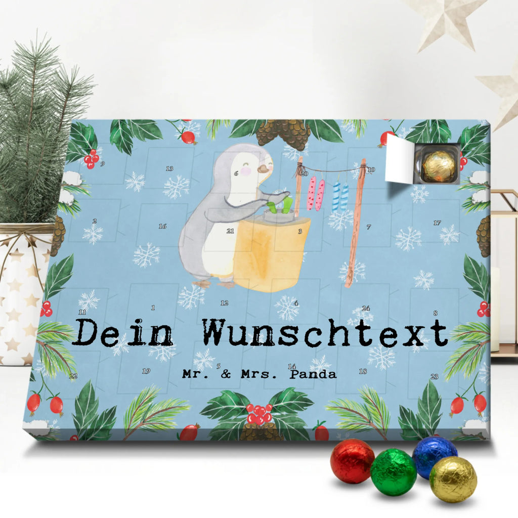 Adventskalender mit Namen Pinguin Kerzenziehen Personalisierter Adventskalender, Adventskalender mit Namen, Sportart, Geschenk, Hobby, Danke, Dankeschön, Auszeichnung, Gewinn, Sportler, Sport, Schenken, Deko Basteln, Kerzenziehen, Kerzen Ziehen. DIY