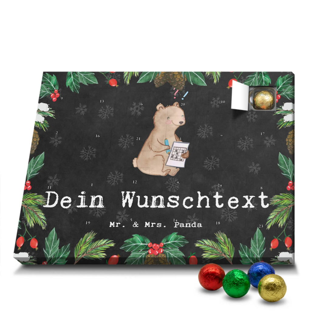 Adventskalender mit Namen Bär Rätsel lösen Adventskalender mit Namen, Personalisierter Adventskalender, Sportart, Geschenk, Hobby, Danke, Dankeschön, Auszeichnung, Gewinn, Sportler, Sport, Schenken, Knobeln, Kreuzworträtsel Lösen, Rätsel Lösen, Gedächtnissport, Gedächtnistraining