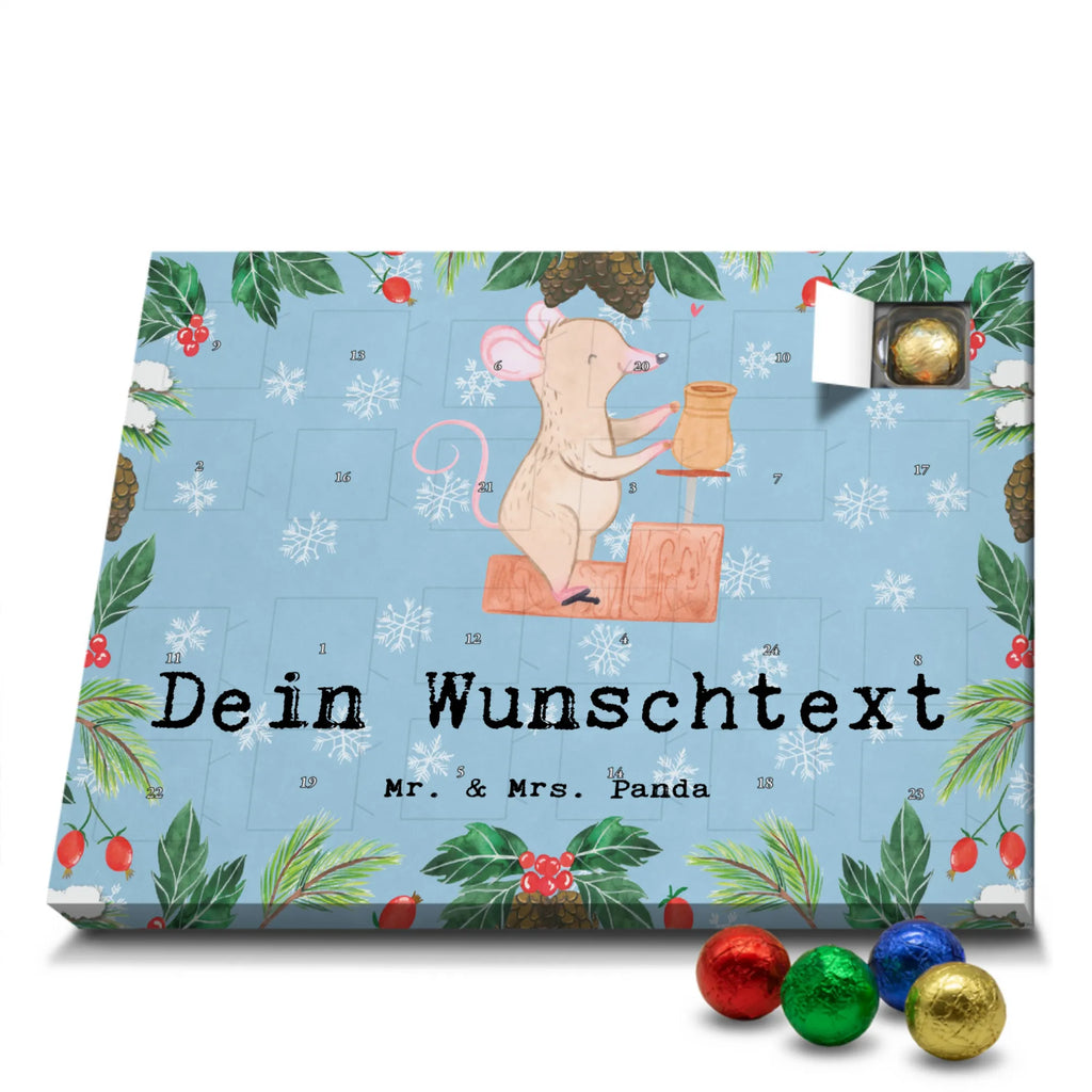 Adventskalender mit Namen Maus Töpfern Adventskalender mit Namen, Personalisierter Adventskalender, Sportart, Geschenk, Hobby, Danke, Dankeschön, Auszeichnung, Gewinn, Sportler, Sport, Schenken, Töpferkurs, Töpfern, Töpferei