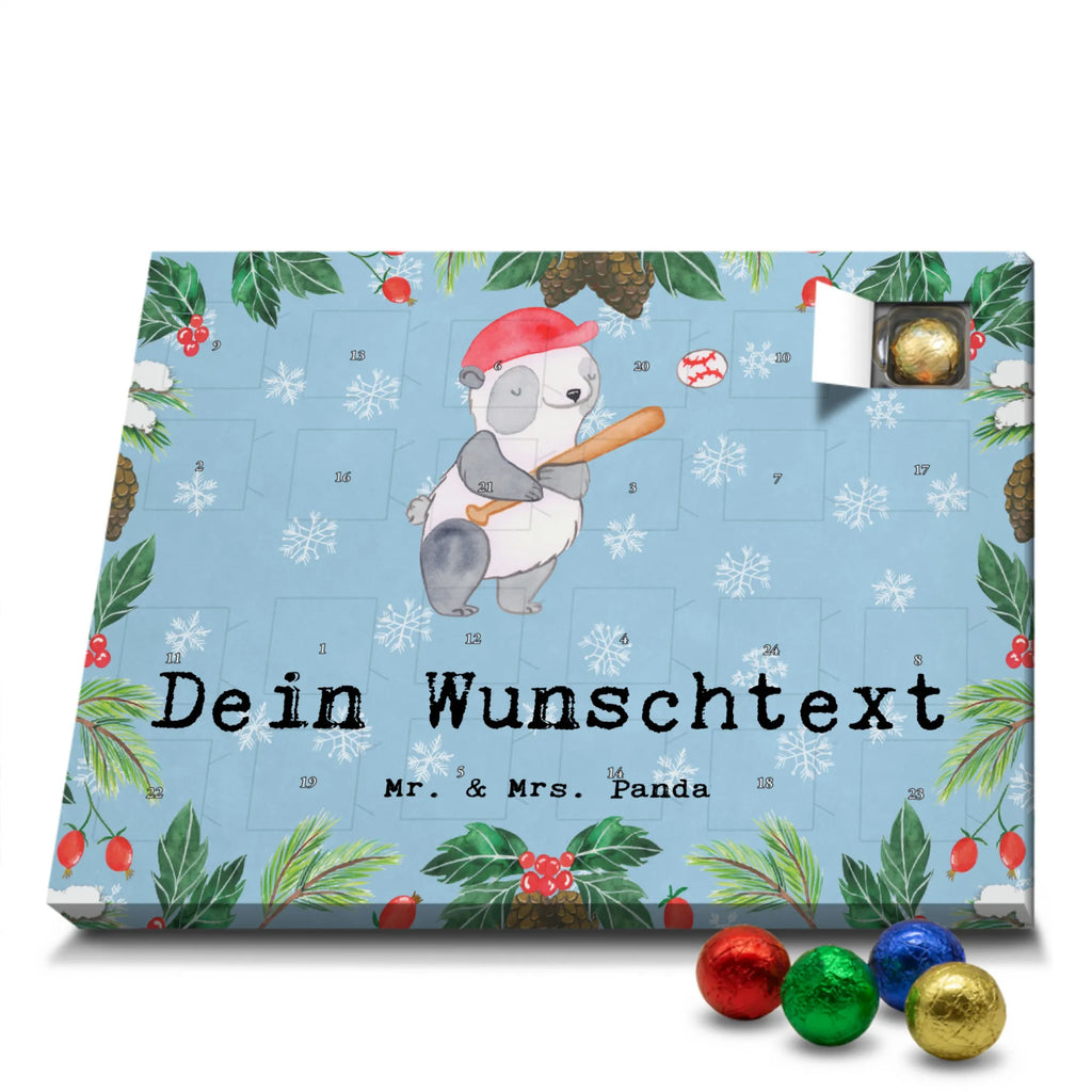 Adventskalender mit Namen Panda Baseball spielen Personalisierter Adventskalender, Adventskalender mit Namen, Sportart, Geschenk, Hobby, Danke, Dankeschön, Auszeichnung, Gewinn, Sportler, Sport, Schenken, Baseballverein, Ballsport, Baseball spielen, Baseballplatz, Baseball Match