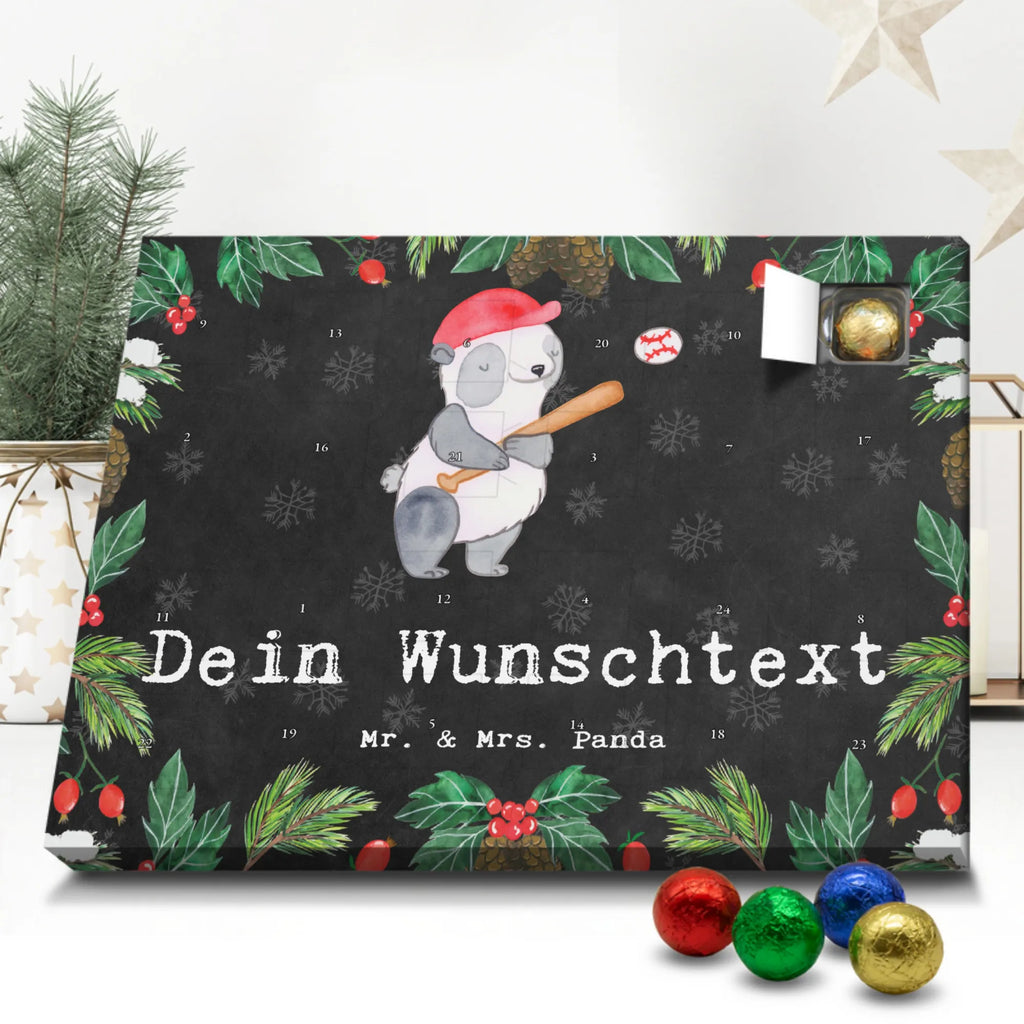 Adventskalender mit Namen Panda Baseball spielen Personalisierter Adventskalender, Adventskalender mit Namen, Sportart, Geschenk, Hobby, Danke, Dankeschön, Auszeichnung, Gewinn, Sportler, Sport, Schenken, Baseballverein, Ballsport, Baseball spielen, Baseballplatz, Baseball Match