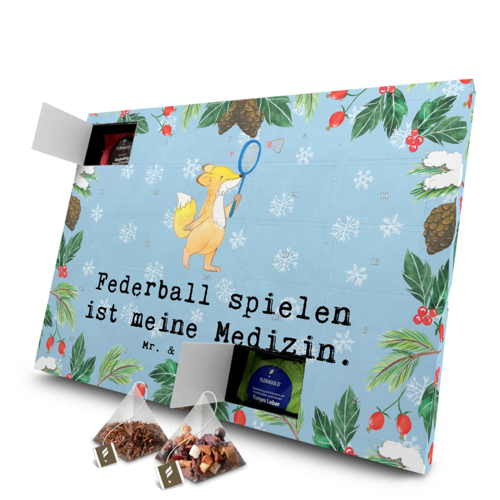 Tee Adventskalender Fuchs Federball spielen Adventskalender, Adventskalender mit Tee, Tee Adventskalender, Geschenk, Schenken, Sport, Sportart, Hobby, Danke, Dankeschön, Auszeichnung, Gewinn, Sportler, Federball spielen, Badminton