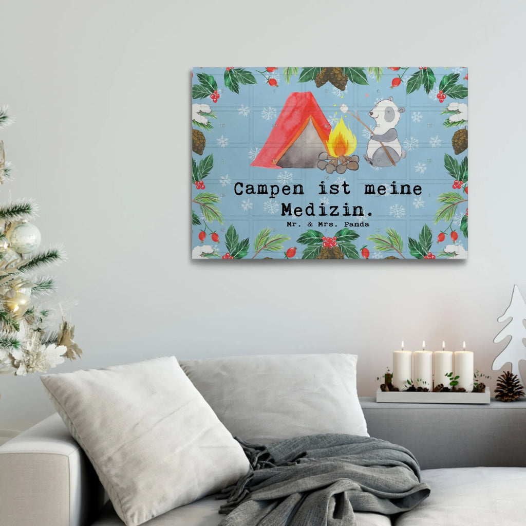  Panda Kemping Tee Adventskalender, Adventskalender mit Tee, Adventskalender, Geschenk, Schenken, Sport, Sportart, Hobby, Danke, Dankeschön, Auszeichnung, Gewinn, Sportler, Campen gehen, Zelten, Campingplatz, Campen, Camping
