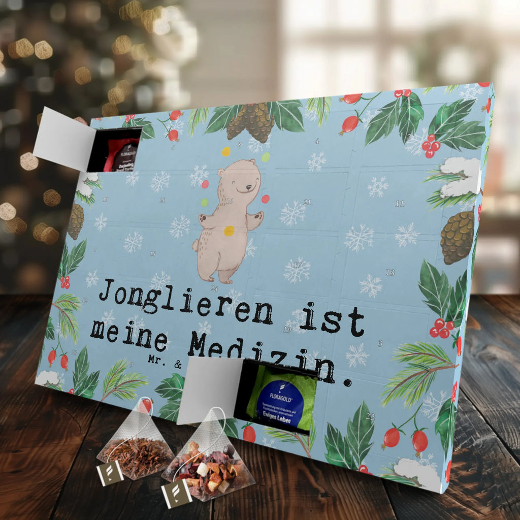  niedźwiedź żonglować Adventskalender mit Tee, Adventskalender, Tee Adventskalender, Geschenk, Schenken, Sport, Sportart, Hobby, Danke, Dankeschön, Auszeichnung, Gewinn, Sportler, Jongleur, Jonglieren, Zirkus, Artistik
