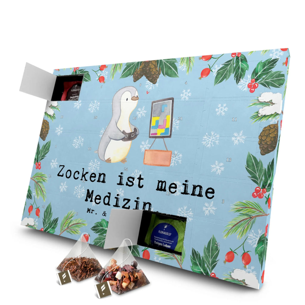 Tee Adventskalender Pinguin Zocken Adventskalender, Tee Adventskalender, Adventskalender mit Tee, Geschenk, Schenken, Sport, Sportart, Hobby, Danke, Dankeschön, Auszeichnung, Gewinn, Sportler, Gaming, Videospiele, Zocken, Videogames