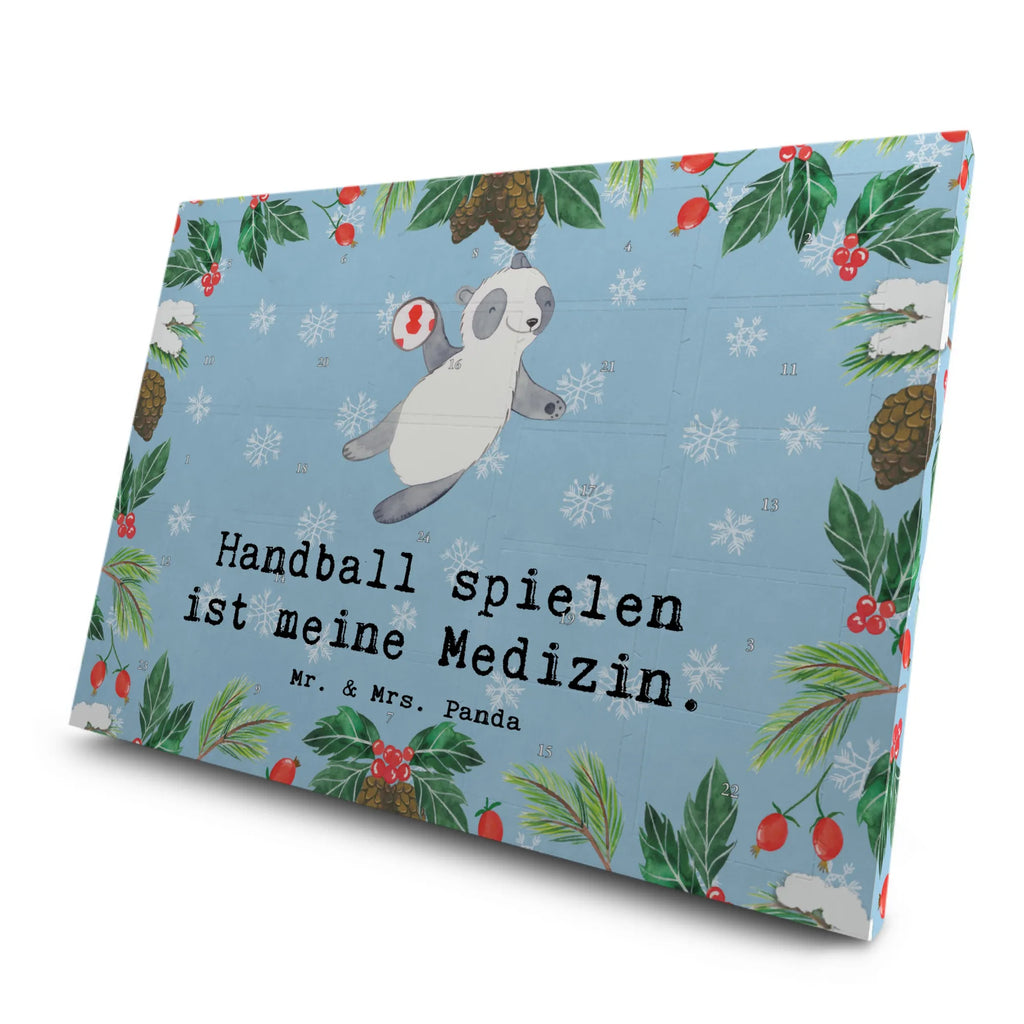  panda playing handball Adventskalender mit Tee, Tee Adventskalender, Adventskalender, Geschenk, Schenken, Sport, Sportart, Hobby, Danke, Dankeschön, Auszeichnung, Gewinn, Sportler, Handball Turnier, Handball spielen, Handball Club, Handball Verein