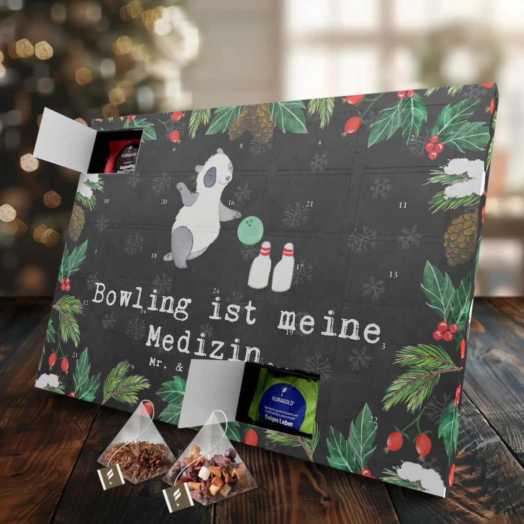 Tee Adventskalender Panda Bowling Adventskalender mit Tee, Adventskalender, Tee Adventskalender, Geschenk, Schenken, Sport, Sportart, Hobby, Danke, Dankeschön, Auszeichnung, Gewinn, Sportler, Bowling Center, Bowling, Bowlen gehen
