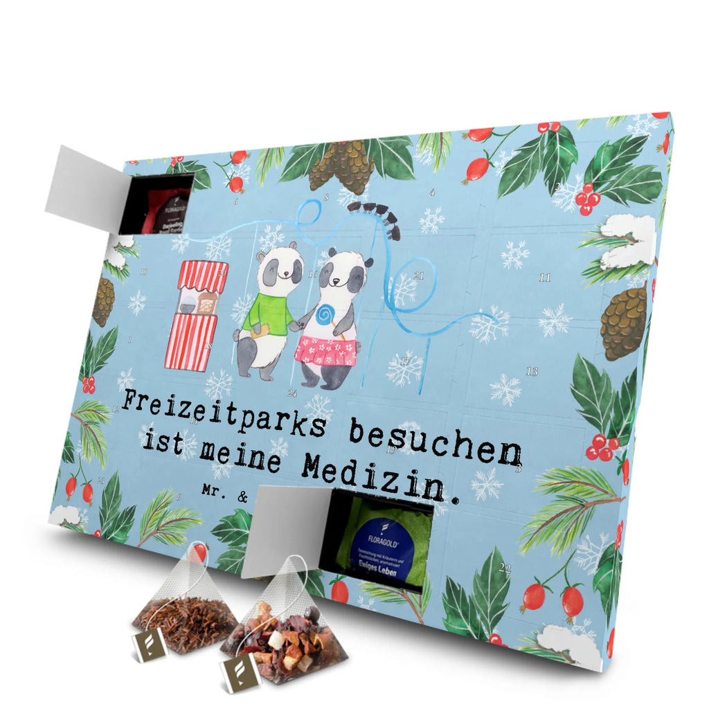 Tee Adventskalender Pandas Freizeitpark besuchen Adventskalender mit Tee, Adventskalender, Tee Adventskalender, Geschenk, Schenken, Sport, Sportart, Hobby, Danke, Dankeschön, Auszeichnung, Gewinn, Sportler, Achterbahn fahren, Freizeitpark Besuchen