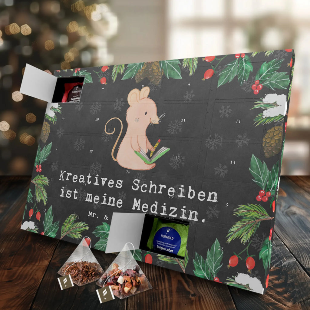 Tee Adventskalender Maus Kreatives Schreiben Adventskalender mit Tee, Tee Adventskalender, Adventskalender, Geschenk, Schenken, Sport, Sportart, Hobby, Danke, Dankeschön, Auszeichnung, Gewinn, Sportler, Literatur schreiben, Creative Writing, Kreatives Schreiben