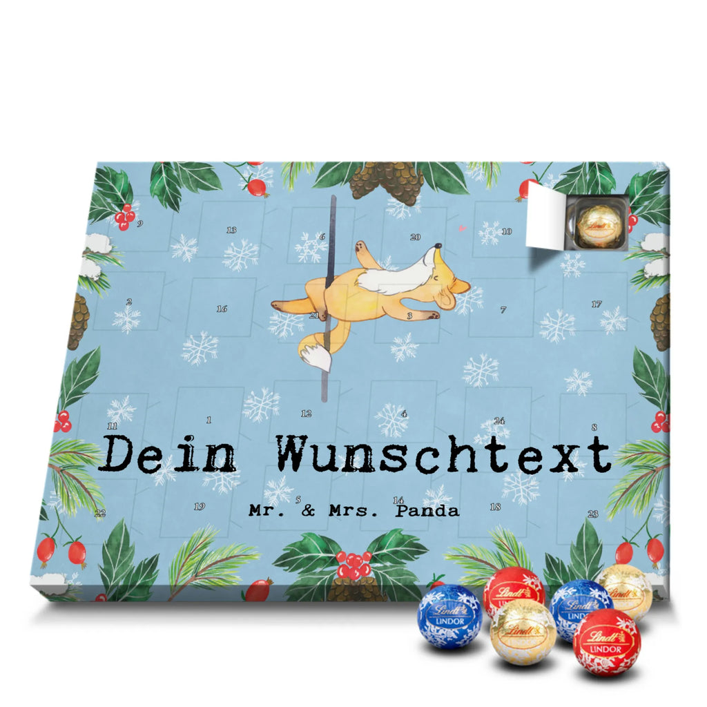 Adventskalender mit Namen Fuchs Poledance Personalisierter Adventskalender, Adventskalender mit Namen, Schenken, Sport, Sportart, Hobby, Danke, Dankeschön, Auszeichnung, Gewinn, Sportler, Geschenk, Pole Dance, Tanz, Tanzen