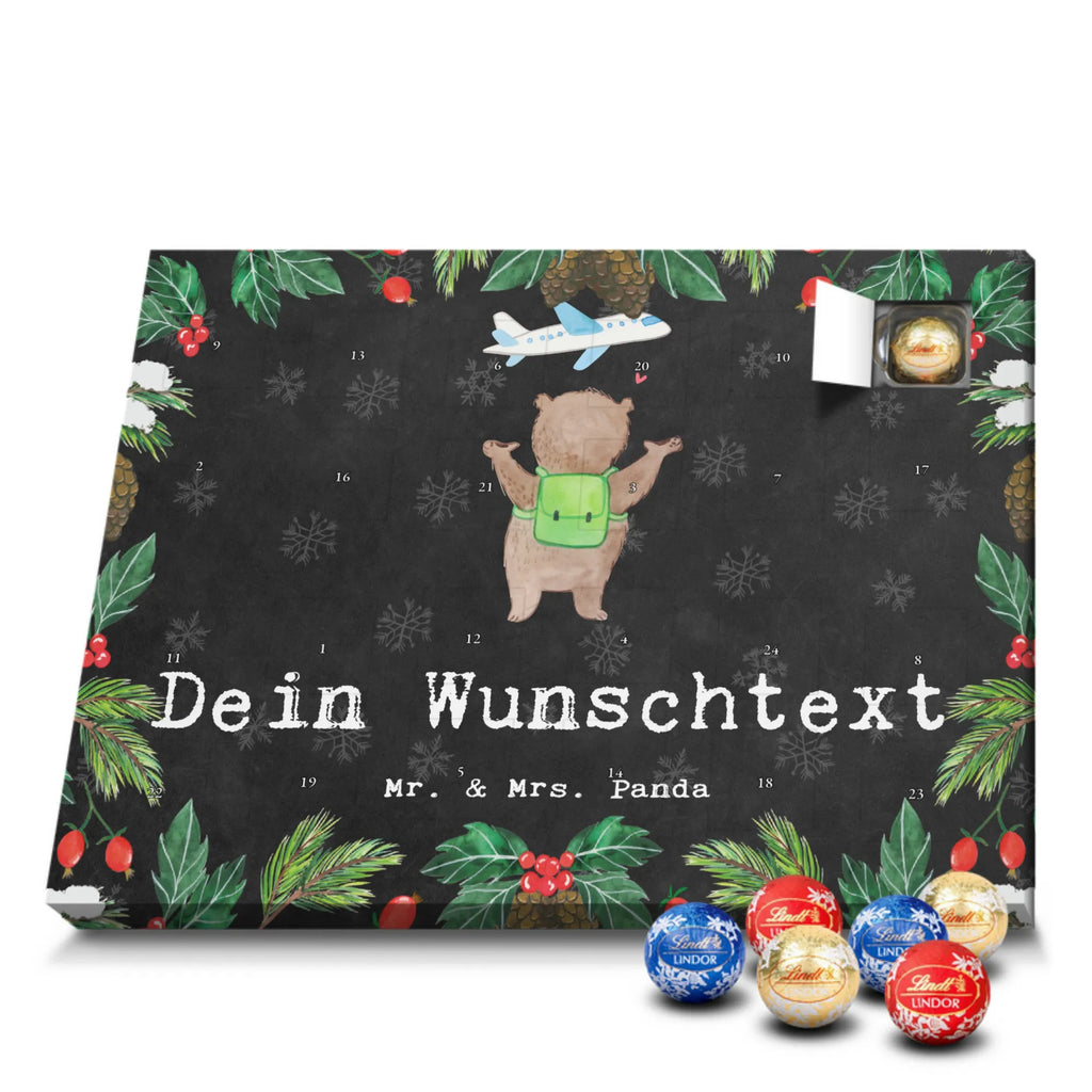 Personalisierter Schoko Adventskalender Bär Reisen Adventskalender mit Namen, Personalisierter Adventskalender, Sportart, Geschenk, Hobby, Danke, Dankeschön, Auszeichnung, Gewinn, Sportler, Sport, Schenken, Reisen, Austauschjahr, Schüleraustausch, Urlaub, Reiseveranstalter, Reisegruppe, Urlaube, Weltreise, Reisebüro, Auslandsjahr