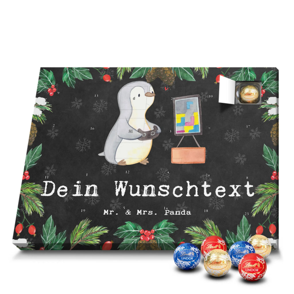 Adventskalender mit Namen Pinguin Zocken Personalisierter Adventskalender, Adventskalender mit Namen, Sportart, Geschenk, Hobby, Danke, Dankeschön, Auszeichnung, Gewinn, Sportler, Sport, Schenken, Gaming, Videospiele, Zocken, Videogames