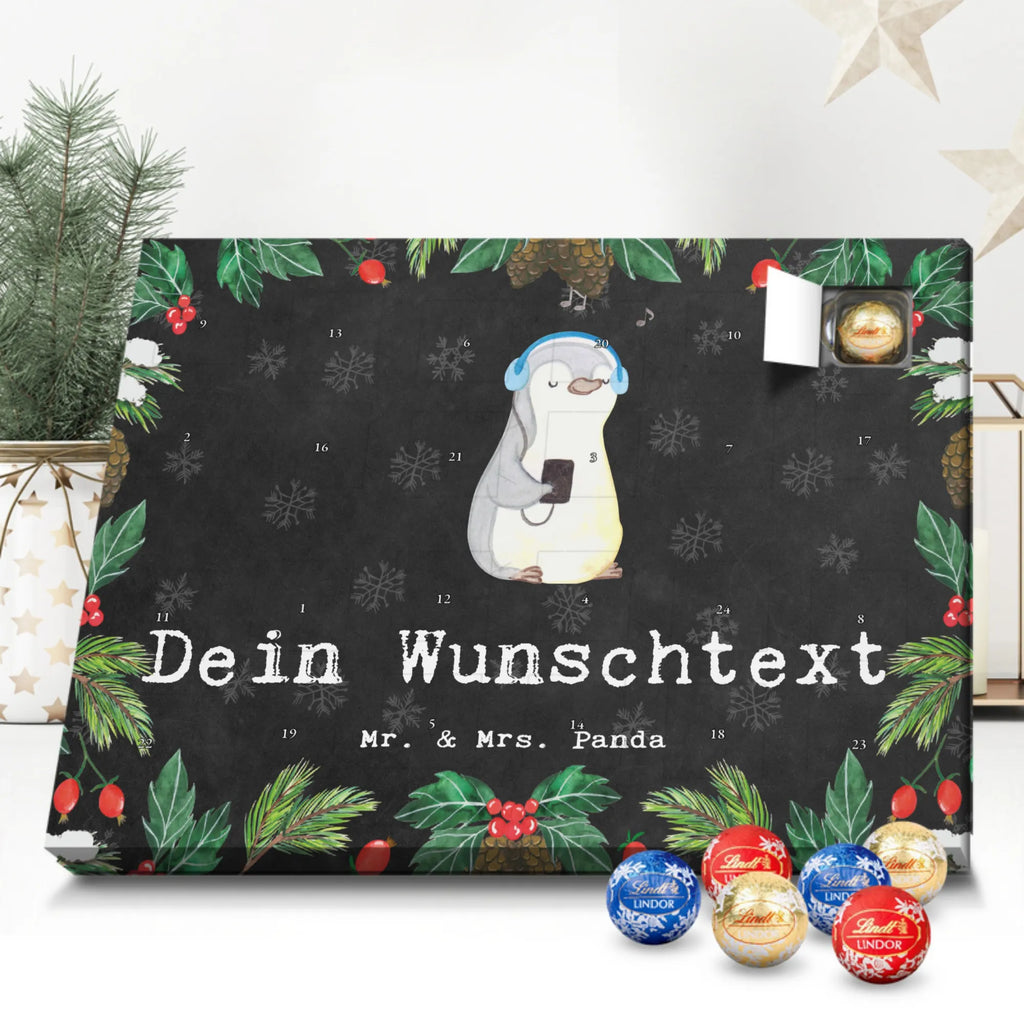Adventskalender mit Namen Pinguin Musik hören Personalisierter Adventskalender, Adventskalender mit Namen, Sportart, Geschenk, Hobby, Danke, Dankeschön, Auszeichnung, Gewinn, Sportler, Sport, Schenken, Musik hören, Lieblingssong