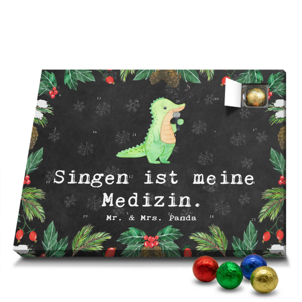 Chocolate advent calendar crocodile To sing giving, Gift, thank you, award, profit, athlete, live performance, hobby singers, Singing, vocals