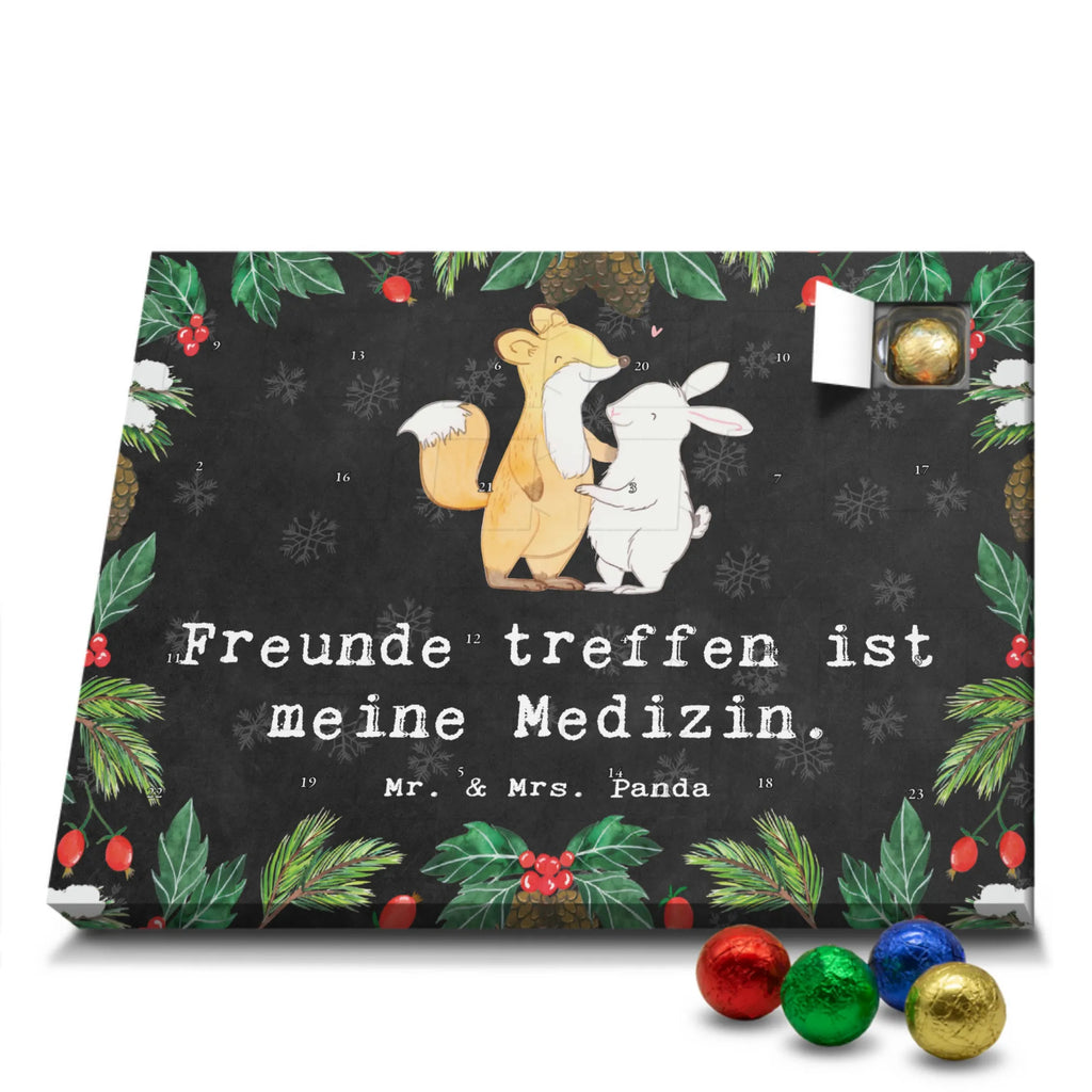 Chocolate advent calendar fox rabbit meet friends giving, Gift, thank you, award, profit, athlete, meet friends