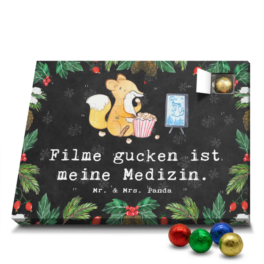 Chocolate advent calendar Fox watch movies giving, Gift, thank you, award, profit, athlete, Movie night, watching movies, cinema, television