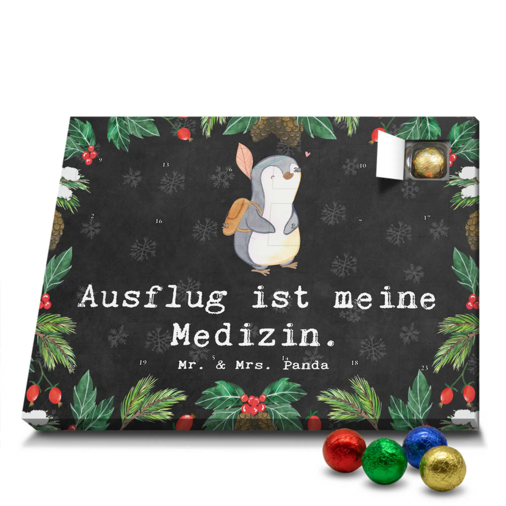 Chocolate advent calendar penguin Side trip giving, Gift, thank you, award, profit, athlete, Make trips, destinations, trip, travel
