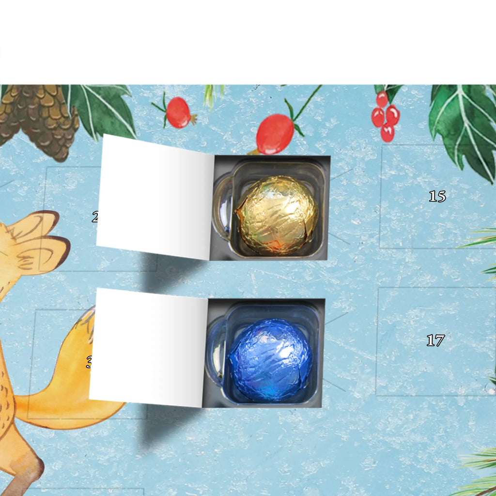 Chocolate advent calendar Fox Jog giving, Gift, thank you, award, profit, athlete, running, jogging