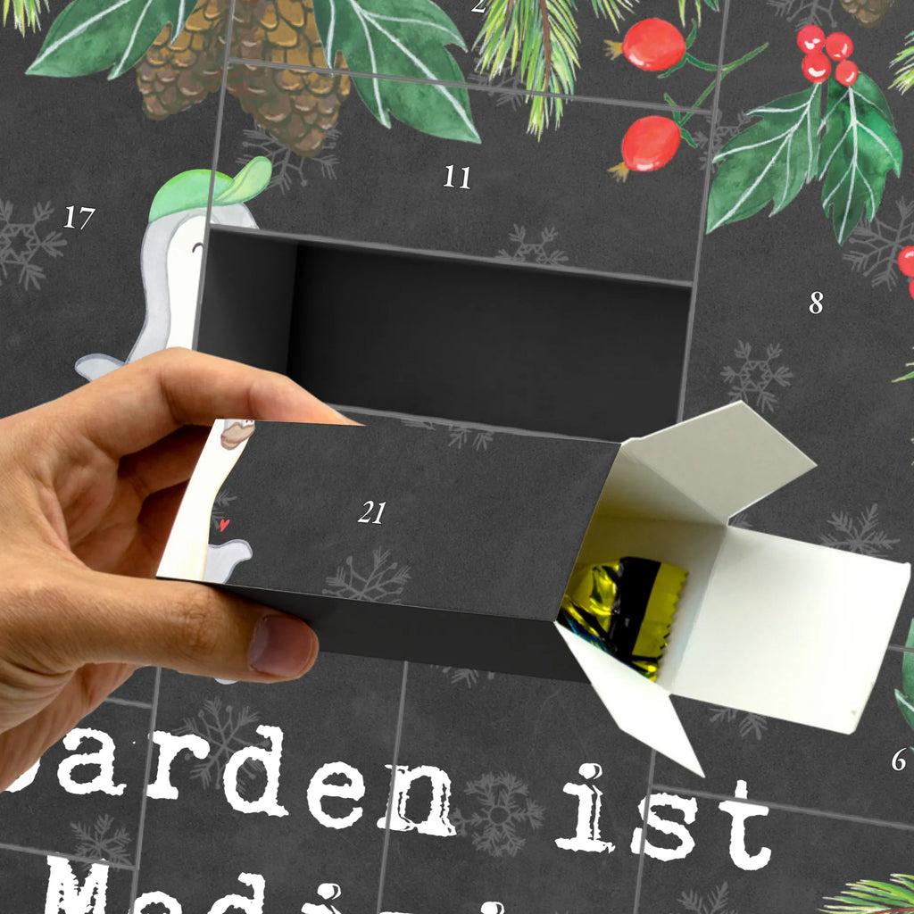 Fillable advent calendar penguin skateboarding Gift, giving, thank you, award, profit, athlete, Skateboarding, skate rink, skating